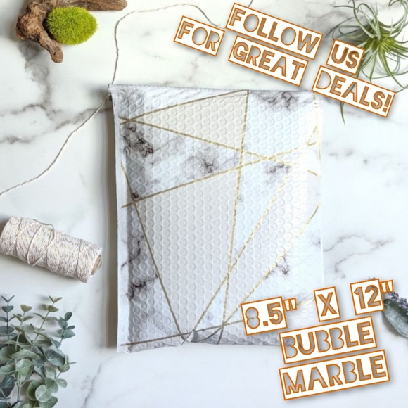Other - 10 Bubble Marble 8.5x12 Poly Mailers